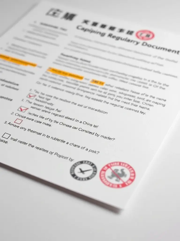 A close-up shot of a Chinese regulatory document related to vaping, highlighting key compliance points for manufacturers.