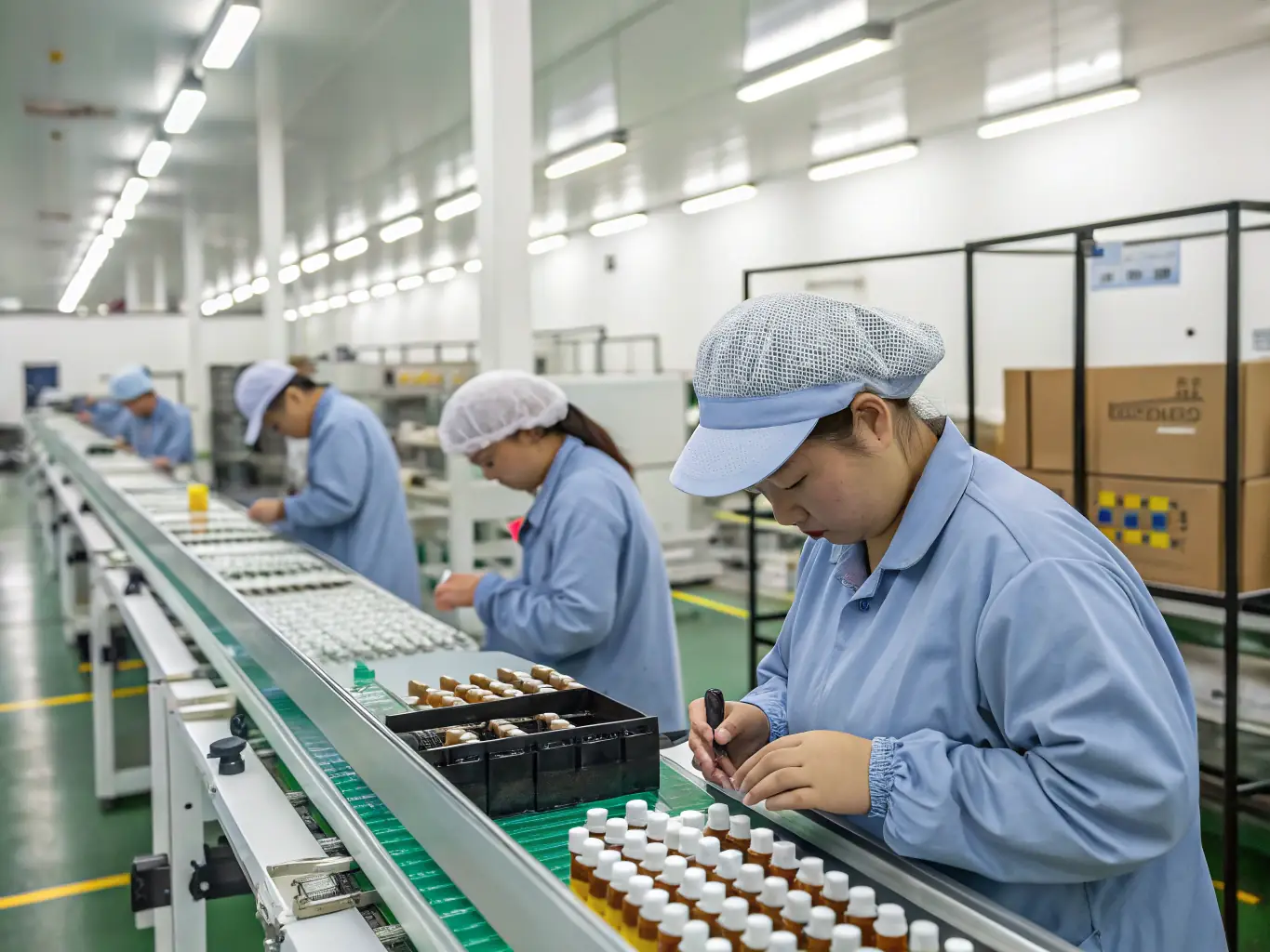 A vape product being manufactured in a factory, showcasing the OEM process.